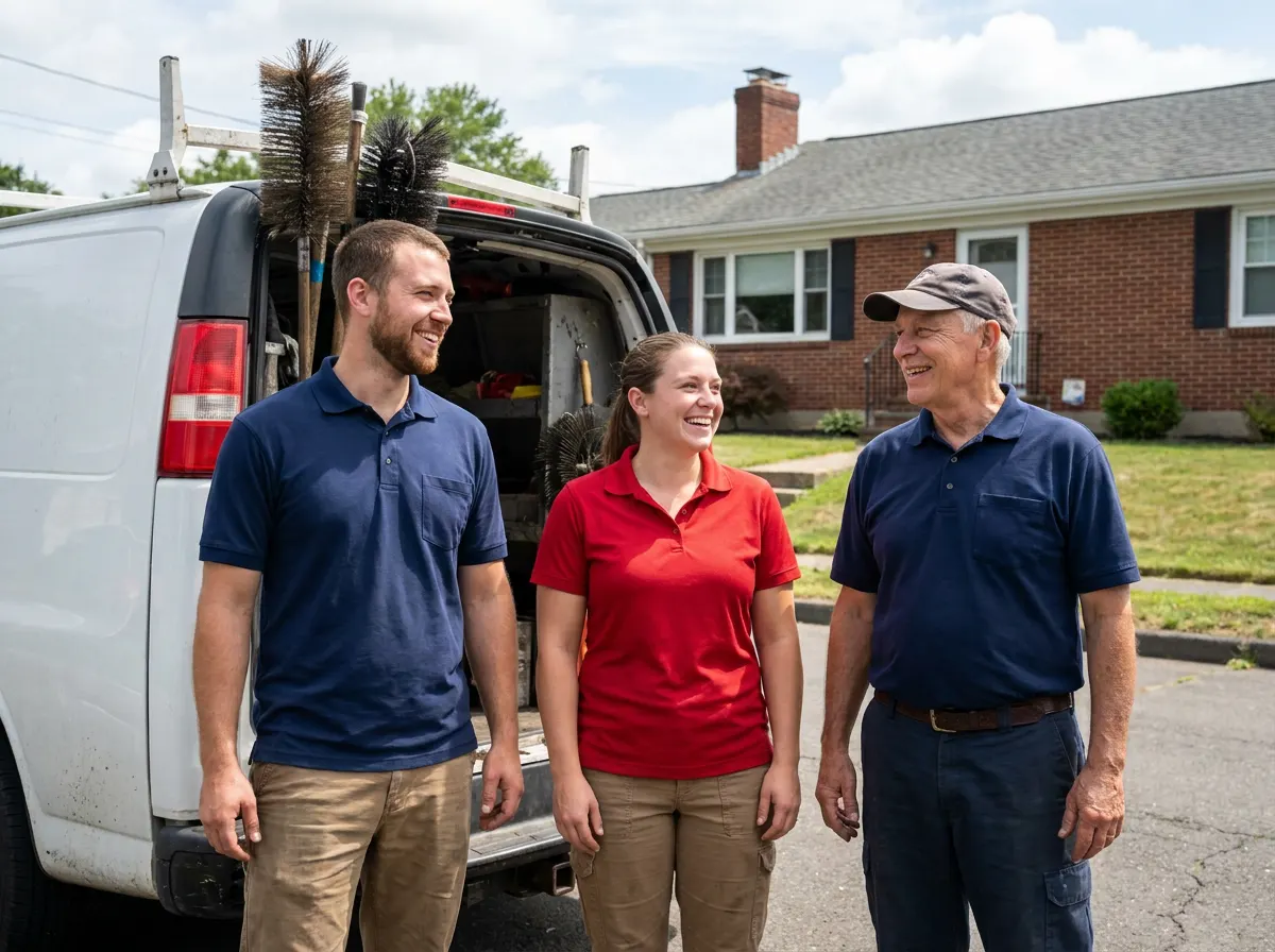 Fluepro Chimney Sweep chimney sweep team in Milford, CT